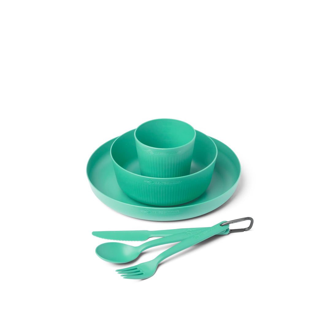 Camp Dinnerware Set w/Mesh Sack - [6 Piece]