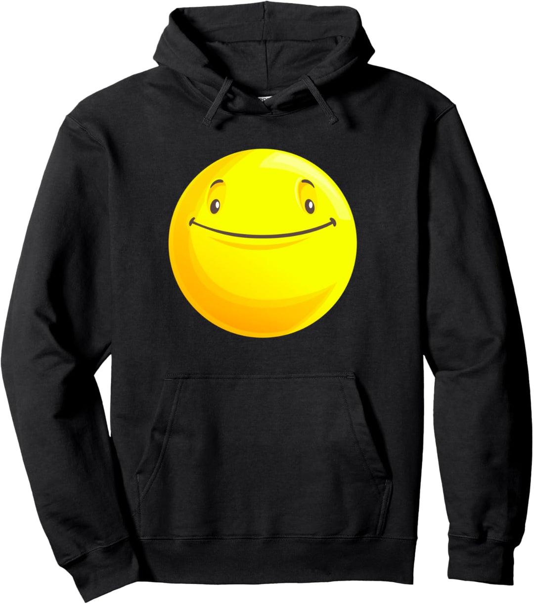 Lustiges selbstzufriedenes Smiley-Gesicht Pullover Hoodie