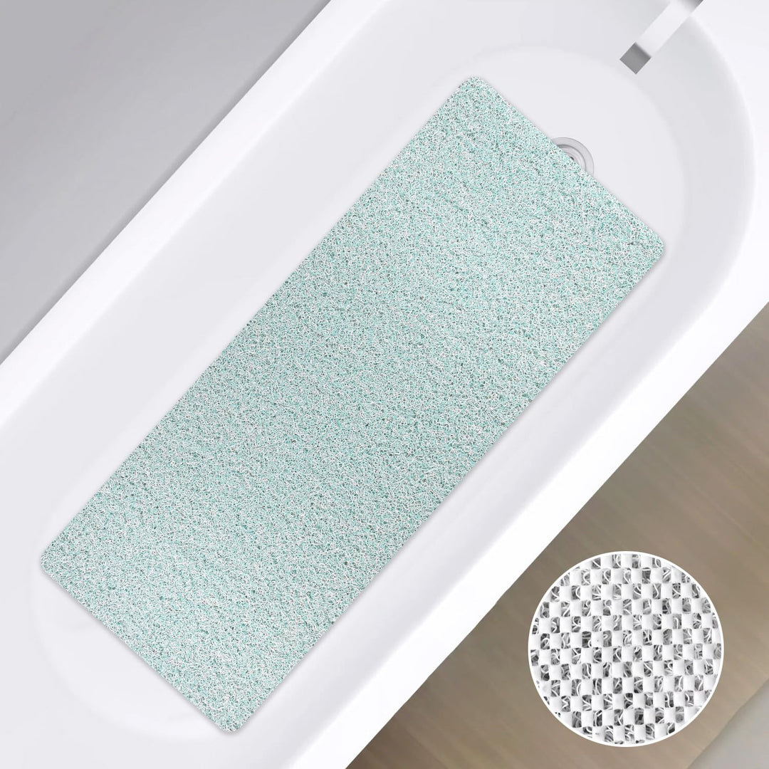 Duschmatte rutschfest, 40 x 100 cm Weich Komfort Sicherheits Badewannenmatte, Antibakterielle Badema