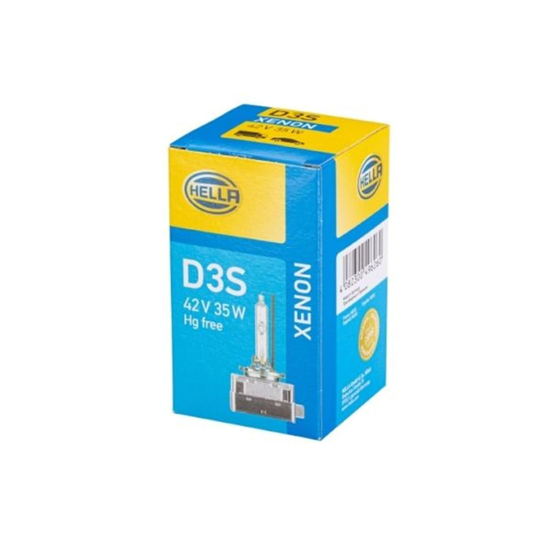 HELLA - Glühlampe - D3S - Xenon up to 4300 Kelvin - 42V - 35W - Sockelausführung: P32d-2-5 - Schacht
