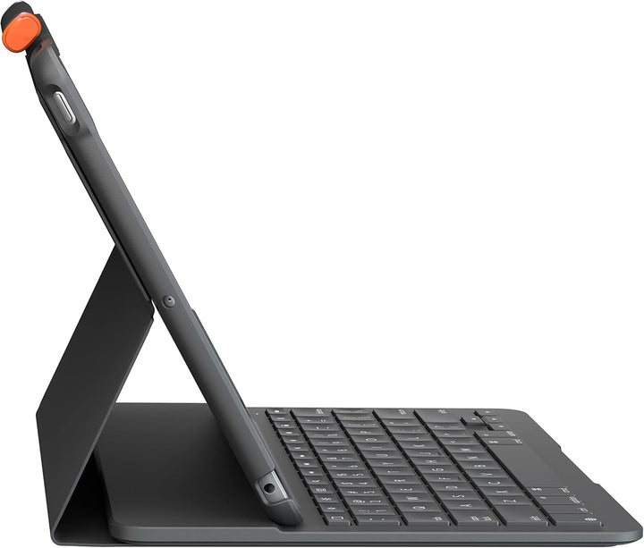 Logitech Slim Folio für iPad (7., 8. und 9. Generation) Tastatur-Case mit integrierter kabelloser Ta