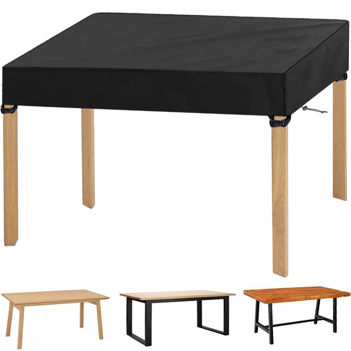 Tischplattenhülle Tischplatte Schutzhülle, 600D Oxford Abdeckung für Gartenmöbel Tische, Abdeckplane