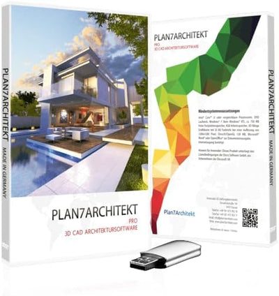 Plan7Architekt Pro 3 - Professionelle 3D CAD Architektur & Hausplaner Software, Grundriss Programm,