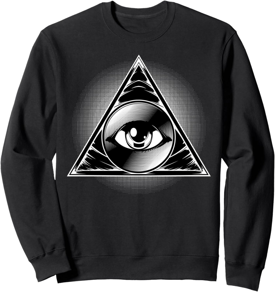 Allsehendes Auge Okkultismus Pyramide Auge der Vorsehung Sweatshirt