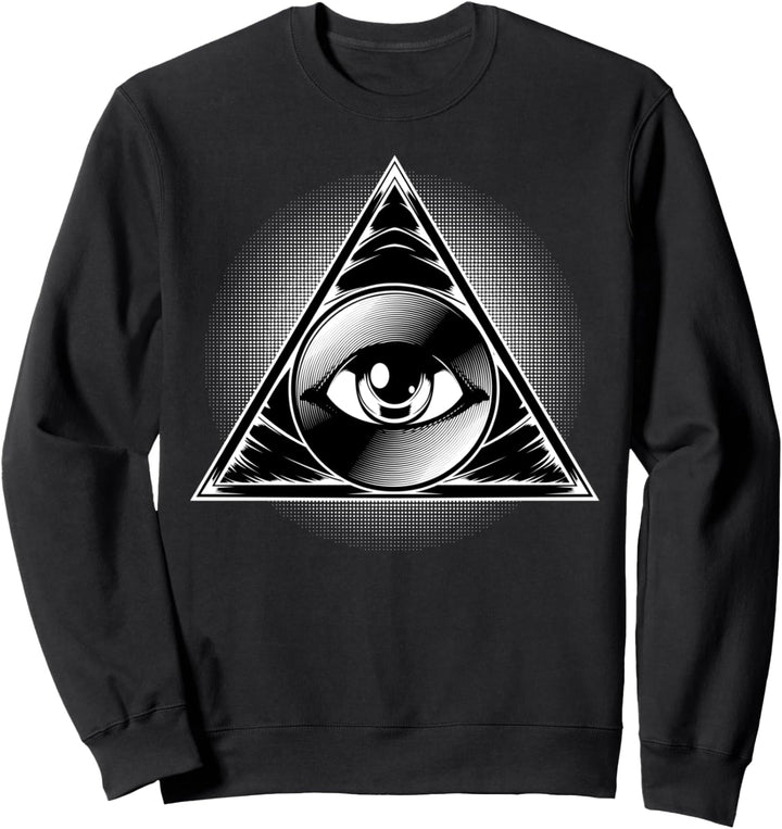 Allsehendes Auge Okkultismus Pyramide Auge der Vorsehung Sweatshirt