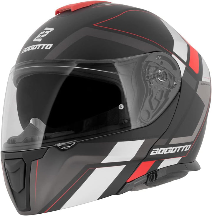 Bogotto FF403 Murata Klapphelm rot/schwarz XS (53/54), rot/schwarz XS (53/54)