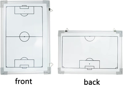 Holzsammlung Profi Coaches Whiteboard Tragbar Taktiktafel für Fussball mit Magnete, Stifte und Radie
