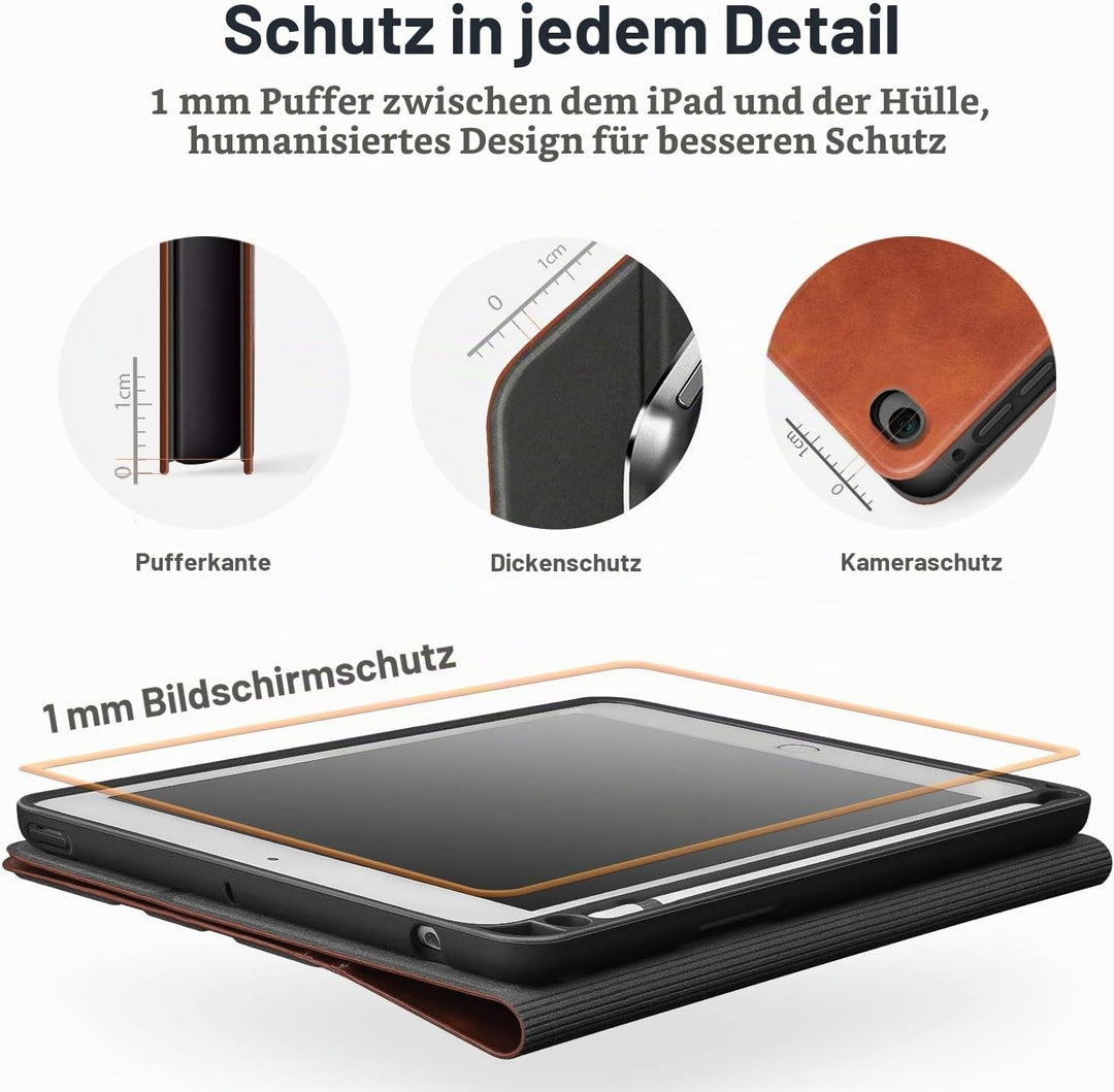 Antbox Hülle für iPad mini 5 2019 7.9 Zoll/iPad mini 4 mit Pencil Halter Auto Schlaf/Wach Funktion P