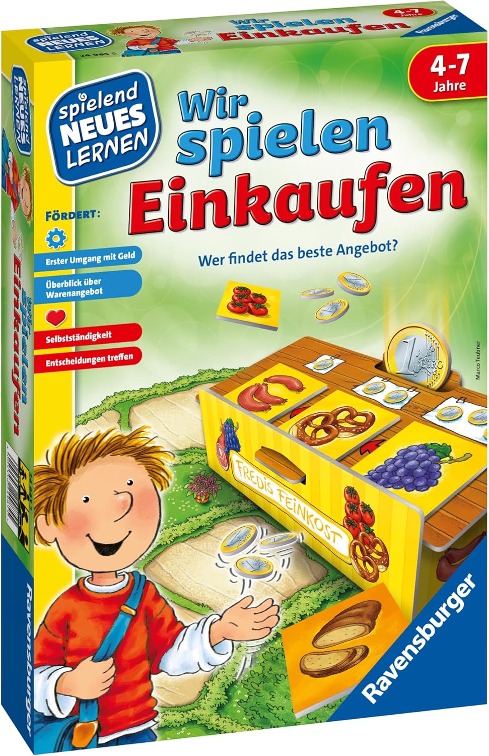 Ravensburger 24985 - Wir Spielen Einkaufen - Spielen und Lernen für Kinder, Lernspiel für Kinder ab