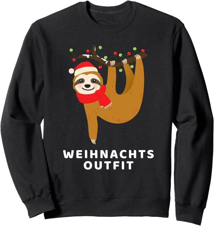 Faultier Weihnachtsoutfit Christmas Xmas Weihnachten Sweatshirt
