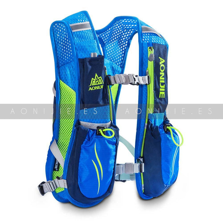 AONIJIE Ultrleicht 5.5L Laufen Running Trinkrucksack Hydrationspack Hydration Rucksack, Blau