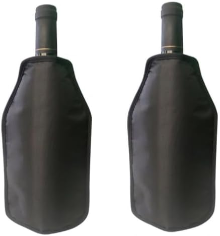 Weinkühler Manschette 2 Stück - Weinmanschette,Weinflaschenkühler,Flaschenkühler für Unterwegs,Geträ