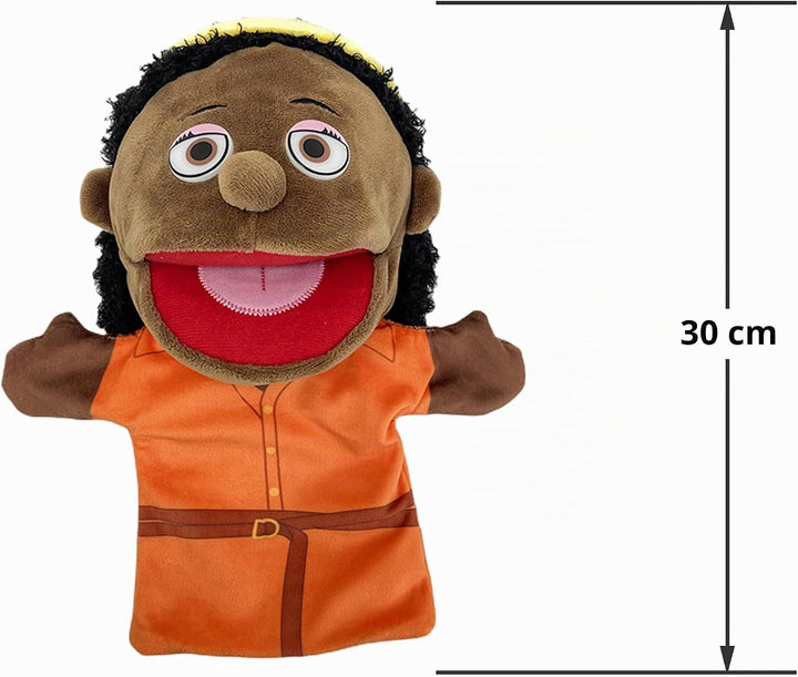 LOMTRATS Familie Handpuppen für Kinder, beinhaltet Opa, Oma, Papa, Mama, Tochter, Sohn mit beweglich