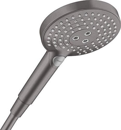 hansgrohe Duschkopf Raindance Select S 120 (Regendusche, 3 Strahlarten), Brushed Black Chrome Brushe