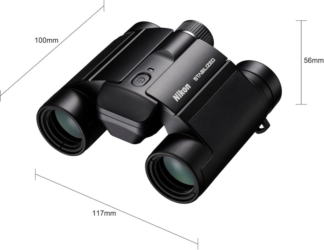 Nikon Fernglas STABILIZED 12X25 S (kompaktes und ultraleichtes Fernglas mit Bildstabilisierung), STA