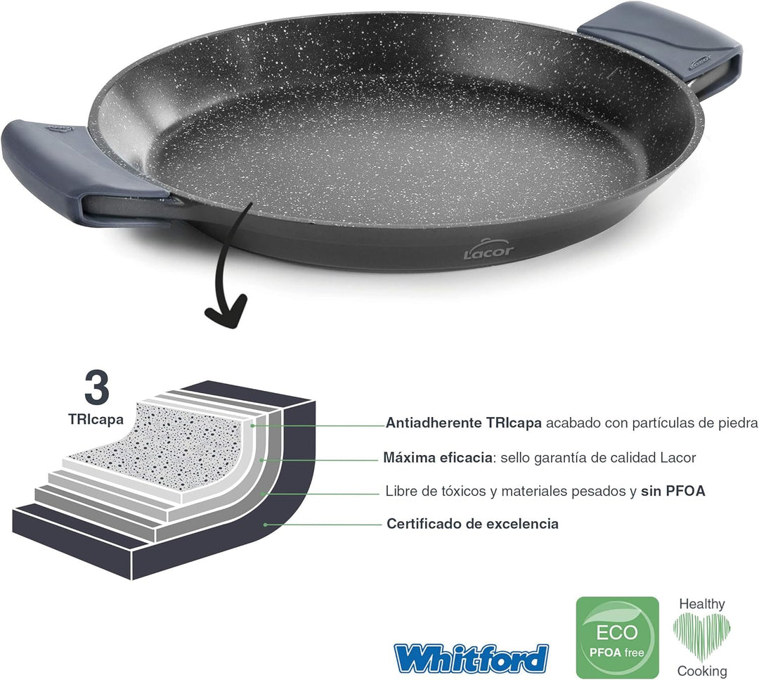 Lacor 25440 Paellera, Aluminum