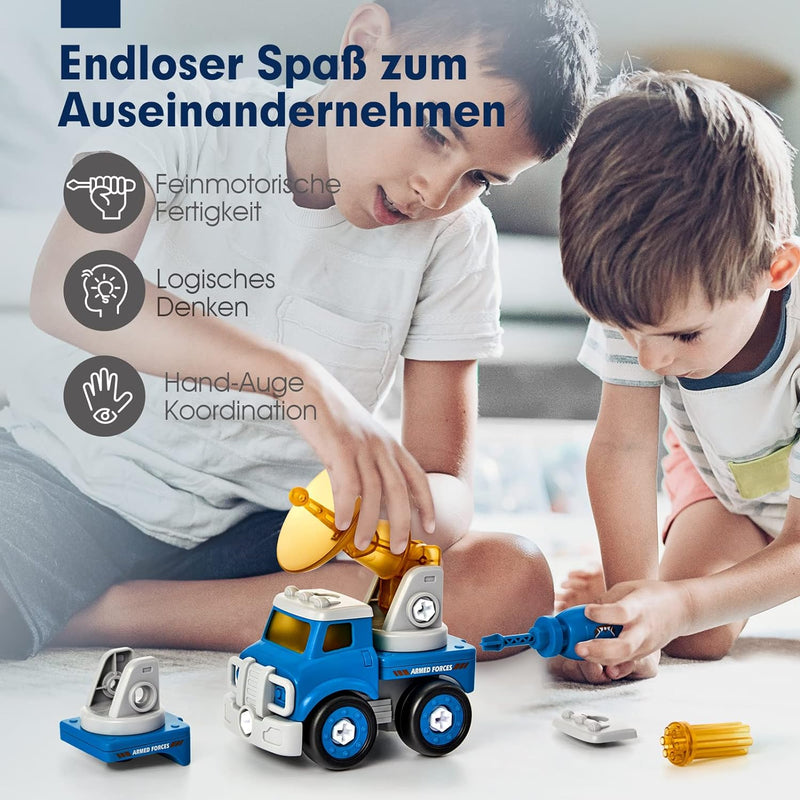 5 in 1 Roboter Spielzeug - Auto Spielzeug ab 3 4 5 6 Jahre Jungen, Roboter Kinder ab 6 Jahre mit Lic