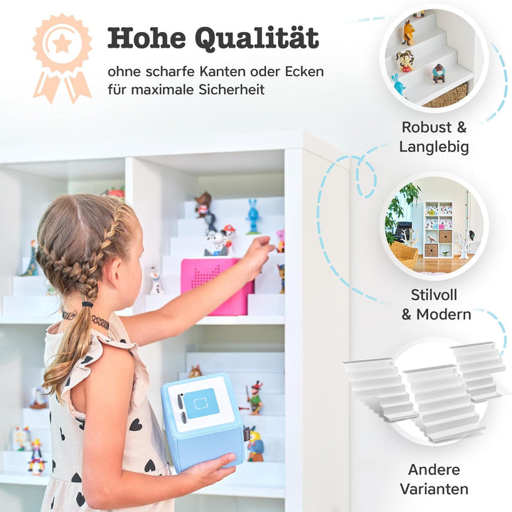 TRAUMBAUM® Tonie Regal als Einsatz für IKEA KALLAX | vollständig magnetisches Toniebox Regal für meh