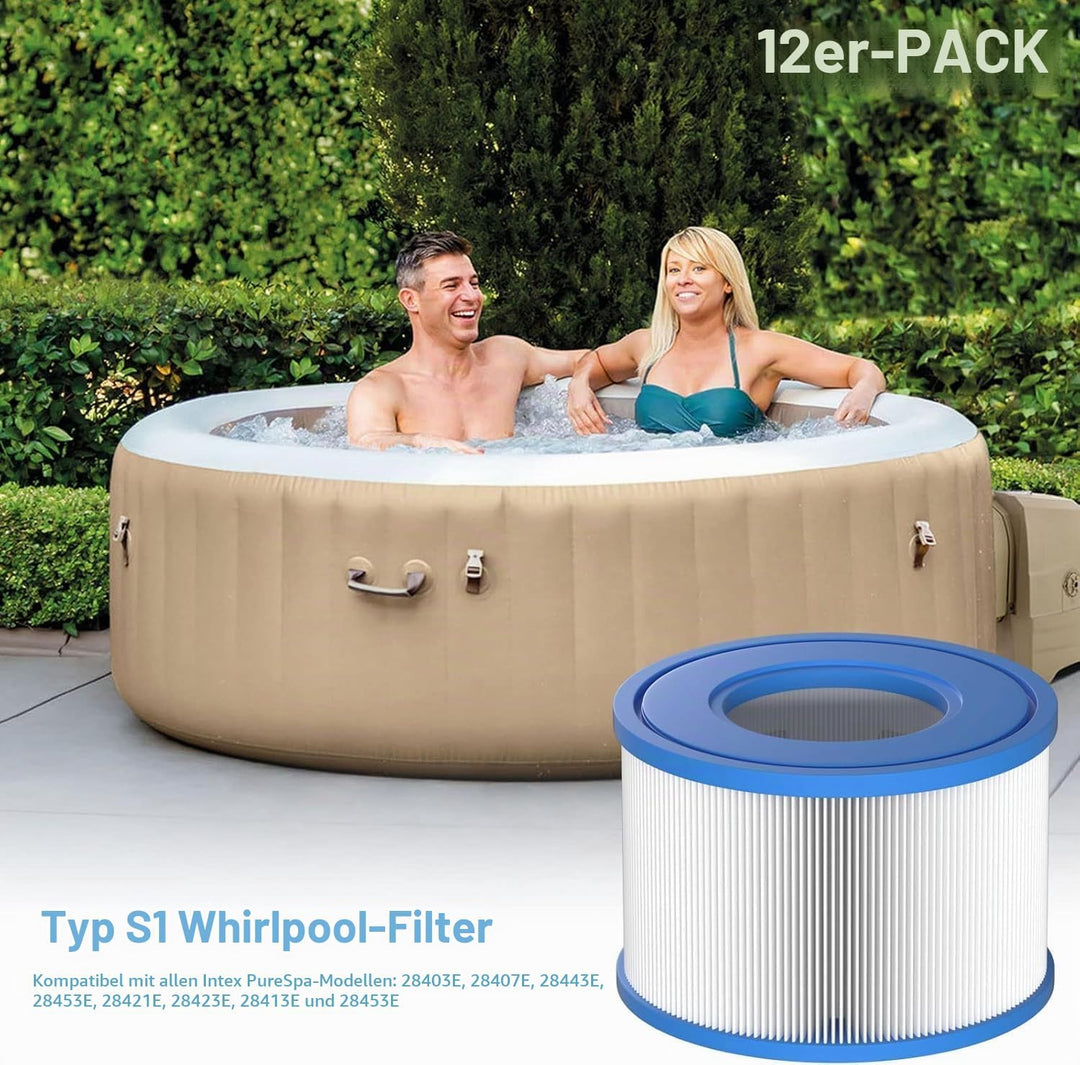 Pool Filter Typ S1 für Easy Set Pool filterkartuschen, Intex PureSpa, Whirlpool Filter für 11692/290