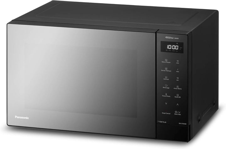 Panasonic NN-ST65QBEPG 32L Inverter Solo Mikrowelle, 1000 Watt Leistung, Genius Sensor Technologie,