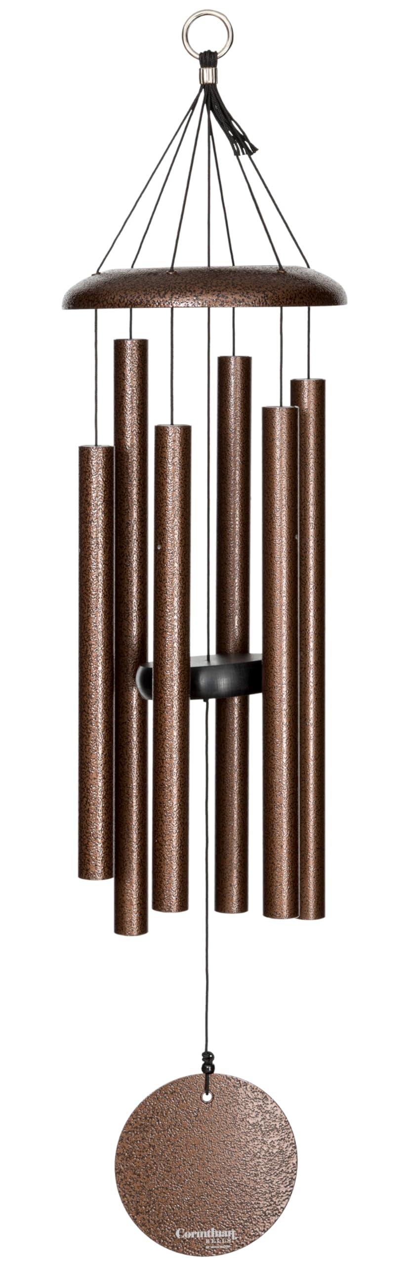 Corinthian Bells 76,2 cm Windspiel, Kupferader Blau, Grün, Schwarz, Blau, Grün, Schwarz