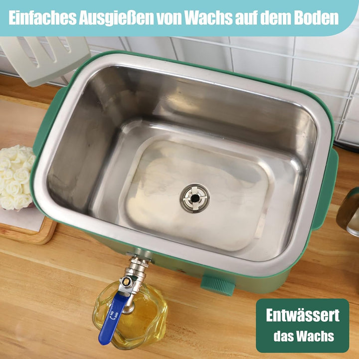 TOAUTO 4Qts Green Wax Melter für Kerzenherstellung - Elektrische Kerze Wachs Schmelzen Topf mit Quic