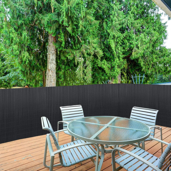YUENFONG 120x900cm Sichtschutzmatte PVC Sichtschutzzaun Windschutz Gartensichtschutz mit Kabelbinder