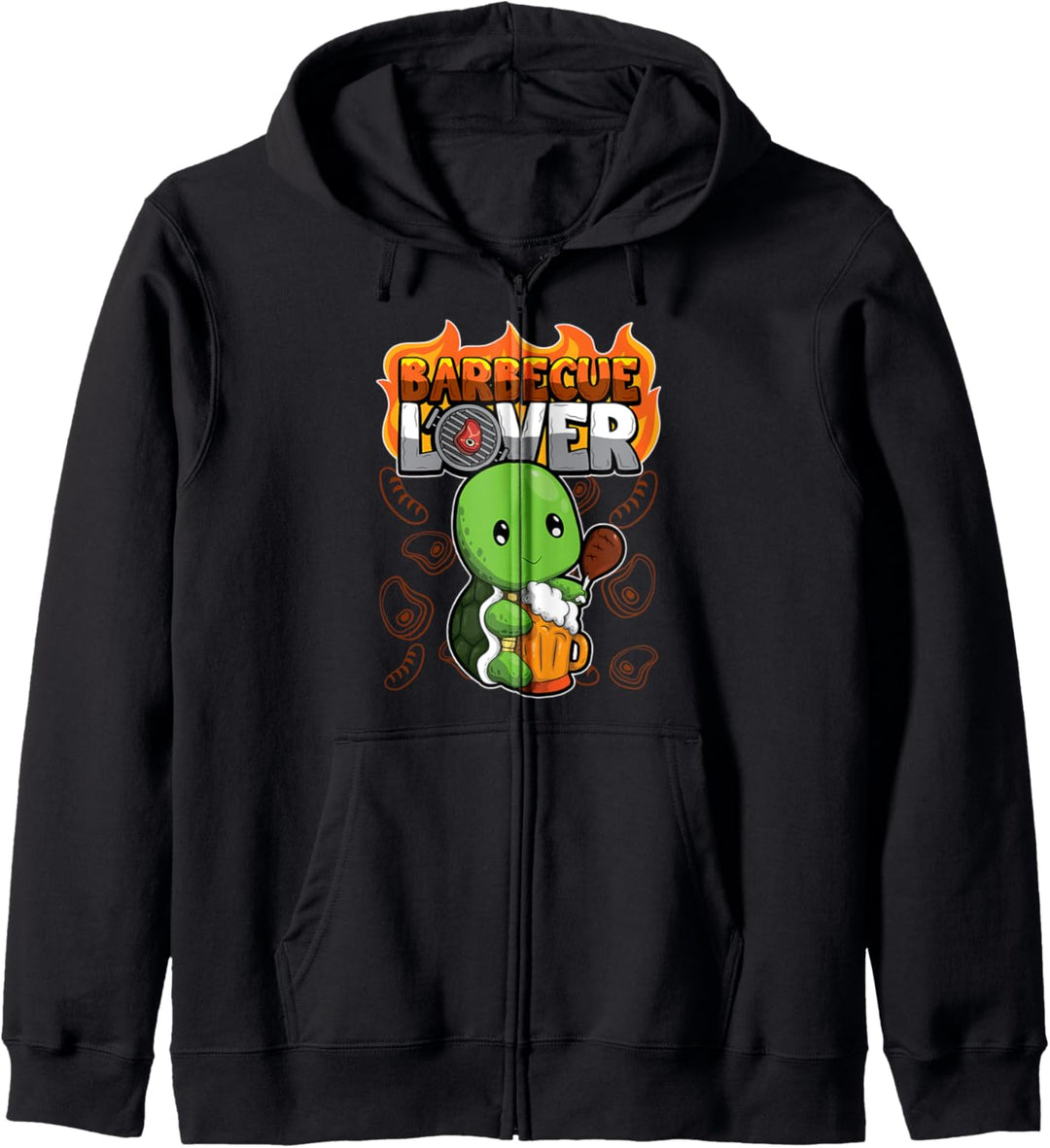Barbecue Lover - Grilltiere Griller - BBQ Schildkröte Kapuzenjacke