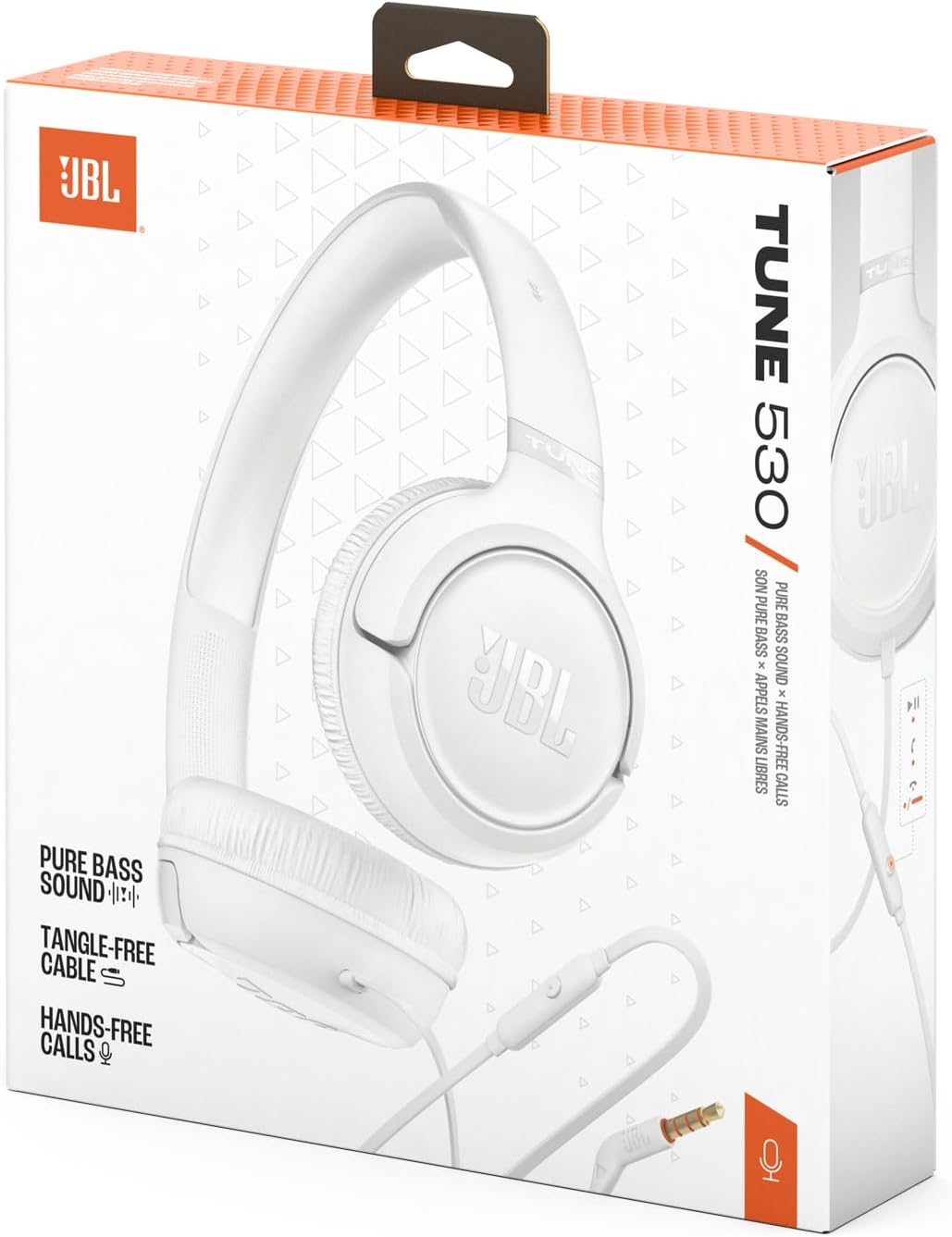 JBL Tune 530 Comfort-Fit Wired On Ear Kopfhörer mit Mikrofon, JBL Reiner Bass-Sound, EQ-Voreinstellu