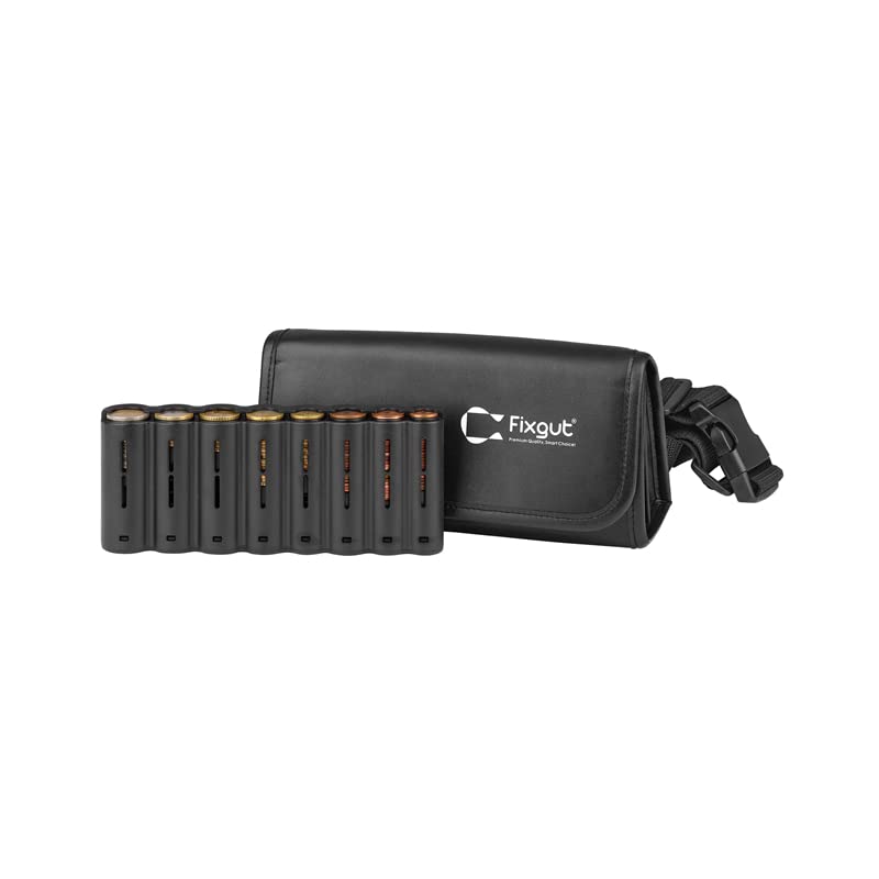 Fixgut® PU Leder Kellnerbörse mit Münzspender, Kellnertasche mit Euro-Münzsortierer und Tragegurt, i
