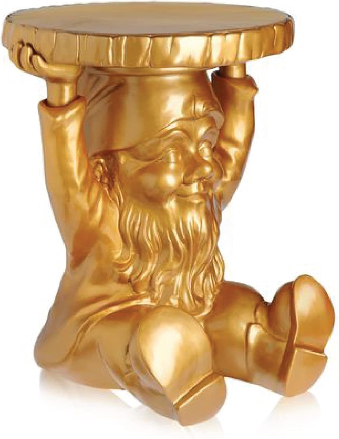 Kartell 883195 Gartenzwerg-Hocker Gnome Attila, gold, 40 x 44 x 40 cm, Attila