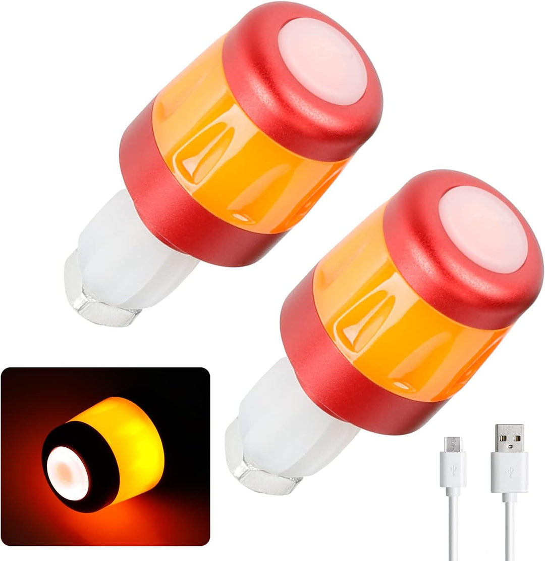 Fututech LED-Lenkerleuchte, wasserdicht, für Elektroroller, Lenkerstopfen für Xiaomi, Blinker, wiede