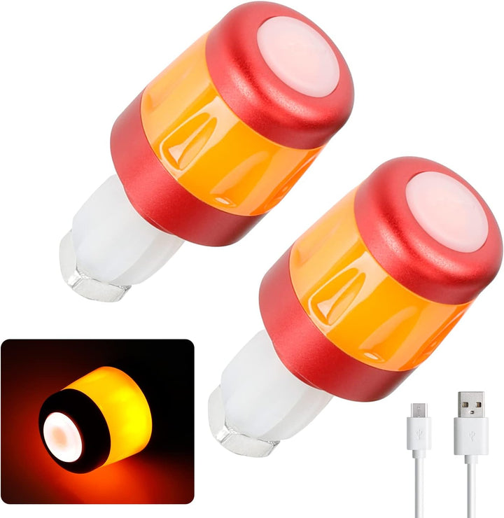 Fututech LED-Lenkerleuchte, wasserdicht, für Elektroroller, Lenkerstopfen für Xiaomi, Blinker, wiede