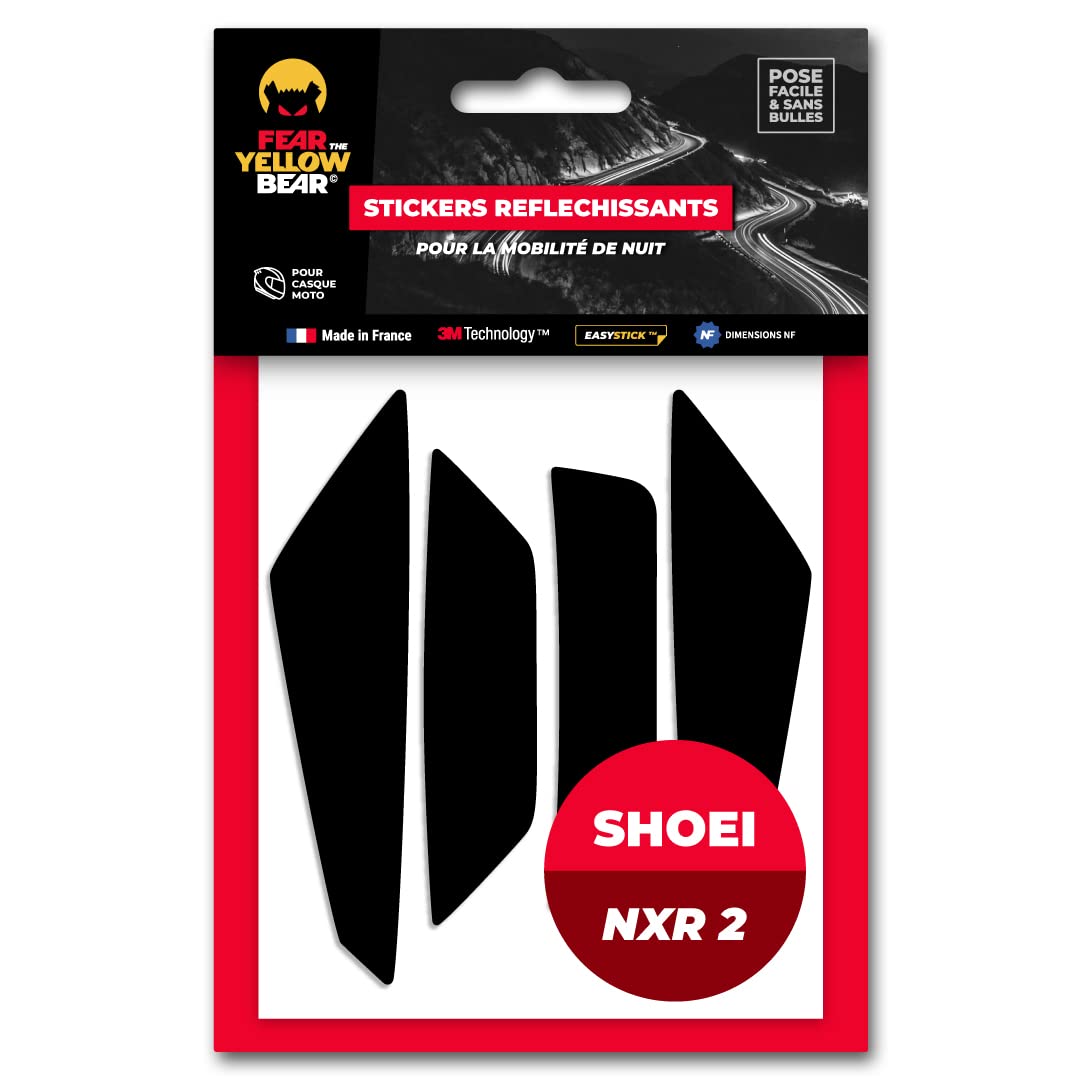 FYB© Set mit 5 reflektierenden Streifen, wiederverwendbar, kompatibel mit Helm Shoei NXR 2™, 3M™ Tec