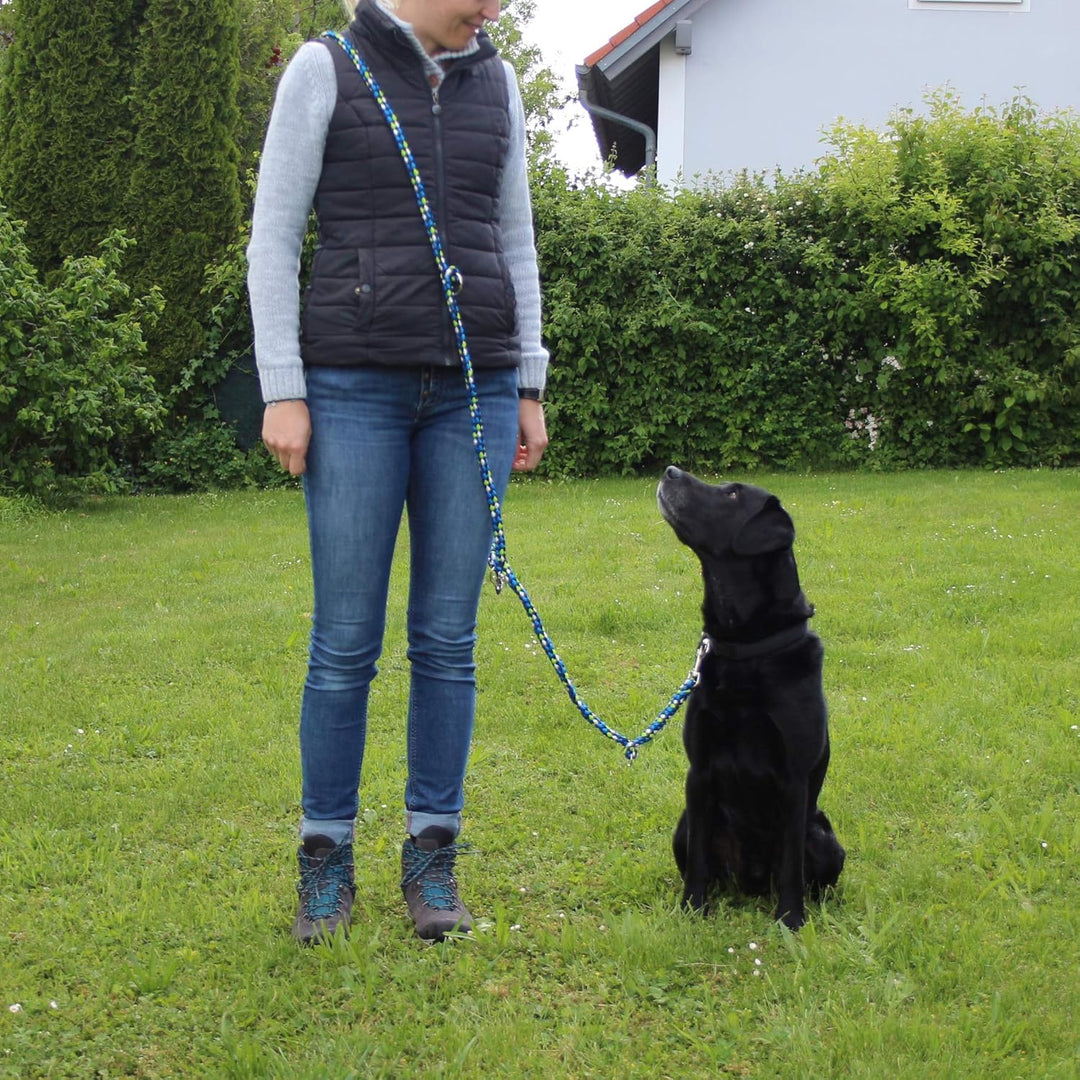 Geflochtene Hundeleine | 4-Fach verstellbare Führleine | 2,80 m lang | Durchmesser 15mm | für grösse