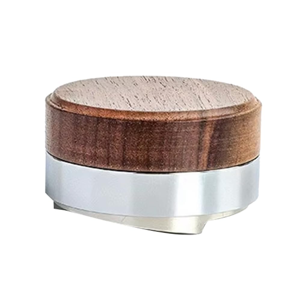 58,5 mm Kaffeestampfer, Kaffeeverteiler-Werkzeug, Walnuss-Abdeckung, Espresso-Leveler, Passend für S
