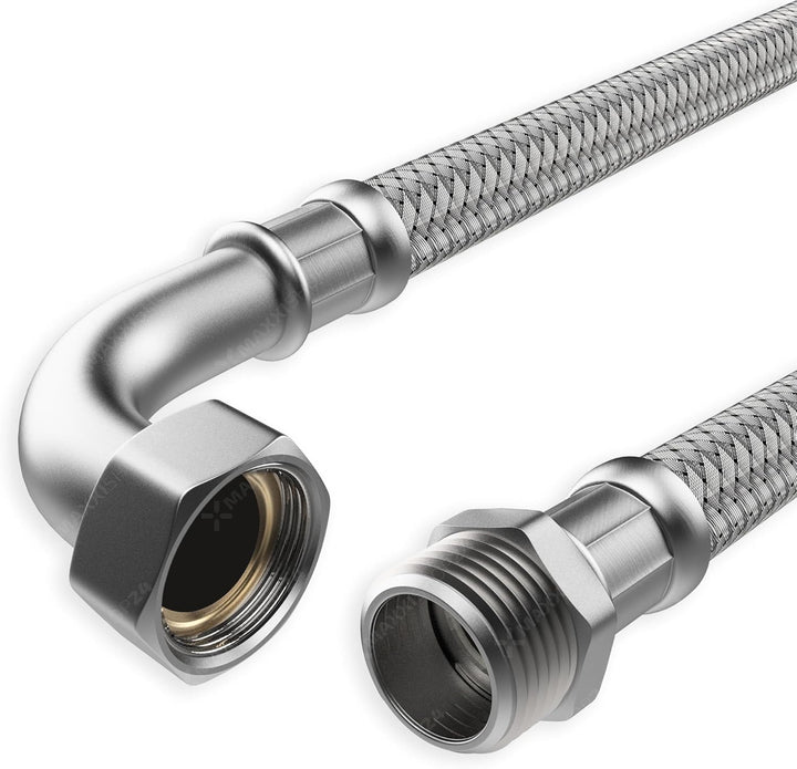 AWM Edelstahl Flexschlauch 1/2, 3/4, 1 Zoll Panzerschlauch Anschlussschlauch Sanitär Hauswasserwerk