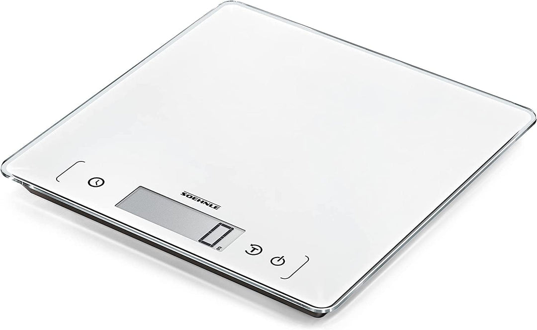 Soehnle Page Comfort 400, digitale Küchenwaage, weiss, Gewicht bis zu 10 kg (1-g-genau), Haushaltswa