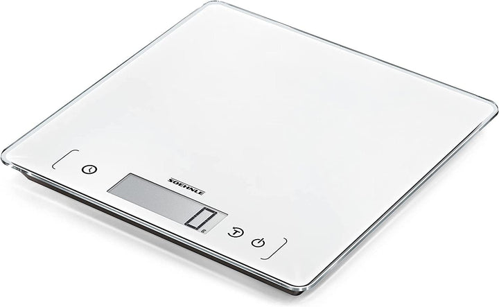 Soehnle Page Comfort 400, digitale Küchenwaage, weiss, Gewicht bis zu 10 kg (1-g-genau), Haushaltswa