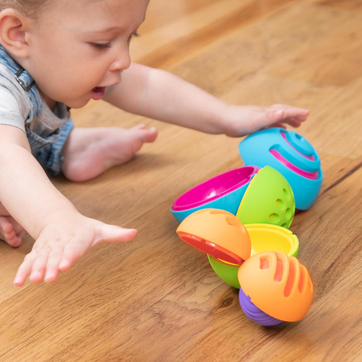 Fat Brain OombeeBall, Entwicklungs- und Lernspielzeug für Babys, geeignet für Jungen und Mädchen ab