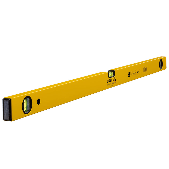 STABILA Wasserwaage Type 70-2, 100 cm, leichtes Alu-Profil, 1 Horizontal-Libelle, 2 Vertikal-Libelle