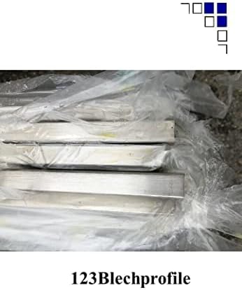 Edelstahlrohr geschliffen Edelstahl Vierkant Rohr V2A Pfosten Geländer 15-25mm (15x15x1,5mm Länge 20