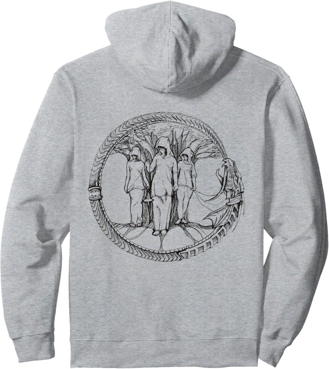 Nornen Weltenesche Und Midgardschlange Nordische Mythologie Pullover Hoodie