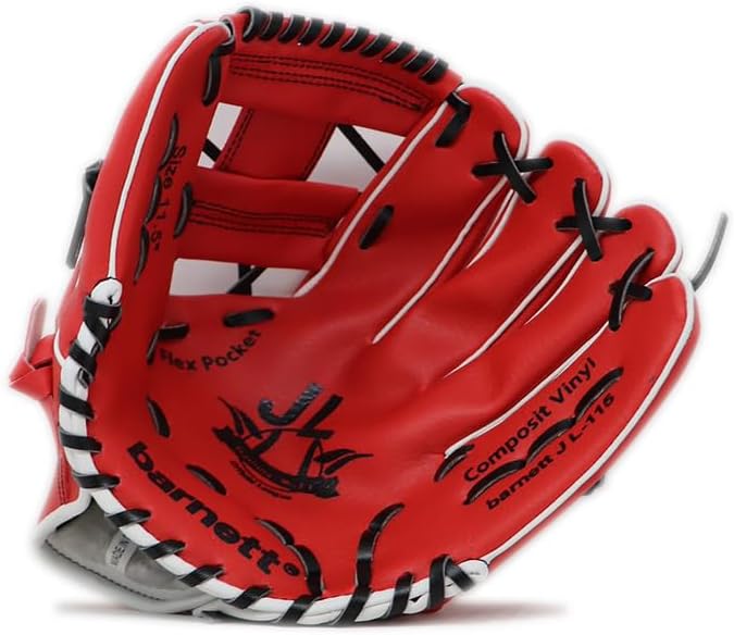 JL-115 – Baseball-Handschuh, Outfield rot, rot