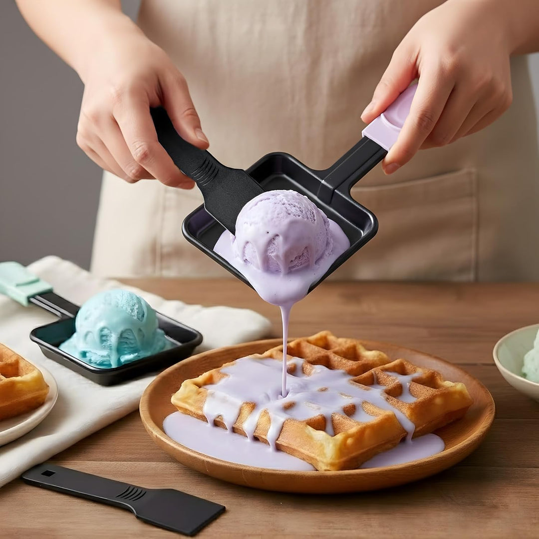 Raclette Käsepfannen Ersatz-Set, 8er-Pack quadratische Antihaft-Pfannen mit farbcodierten und extra