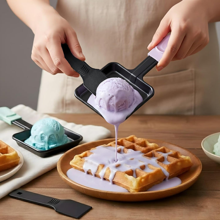 Raclette Käsepfannen Ersatz-Set, 8er-Pack quadratische Antihaft-Pfannen mit farbcodierten und extra