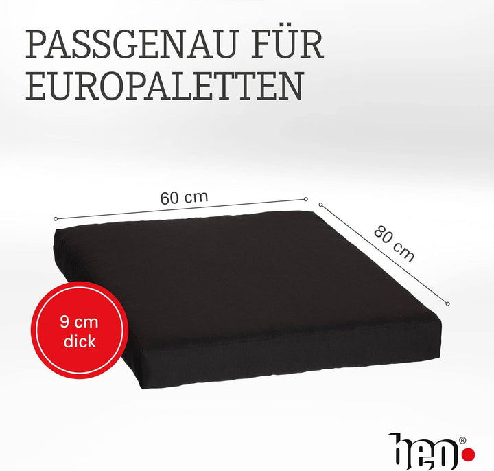 Beo Palettenkissen 60x80 - Wasserabweisendes Sitzkissen für Palettenmöbel | Made in EU Palettenkisse
