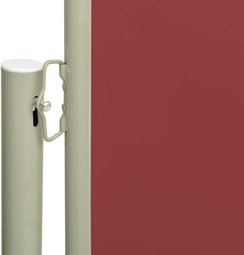 FIRBNUS Seitenmarkise Ausziehbar 180x300 cm Rot Sichtschutz Balkon Sichtschutz Garten Sonnenschutz T