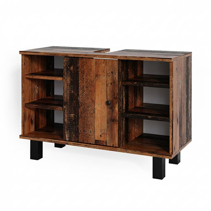 Vicco Waschbeckenunterschrank Fynn, Antikholz, 80 x 54 cm, Antikholz