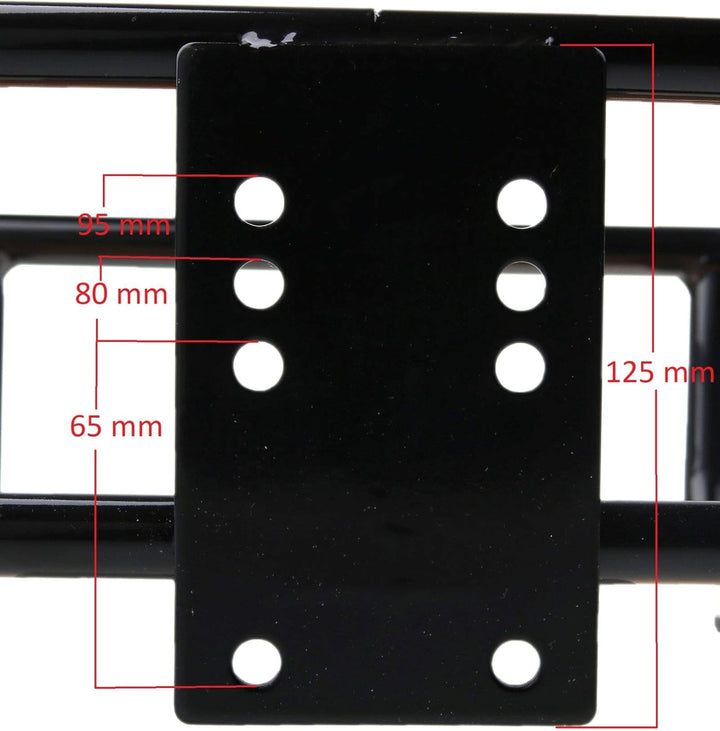 LASTPAK 009630 Gepäckträger Vorne Fahrrad Hollandrad Träger Schwarz Holz